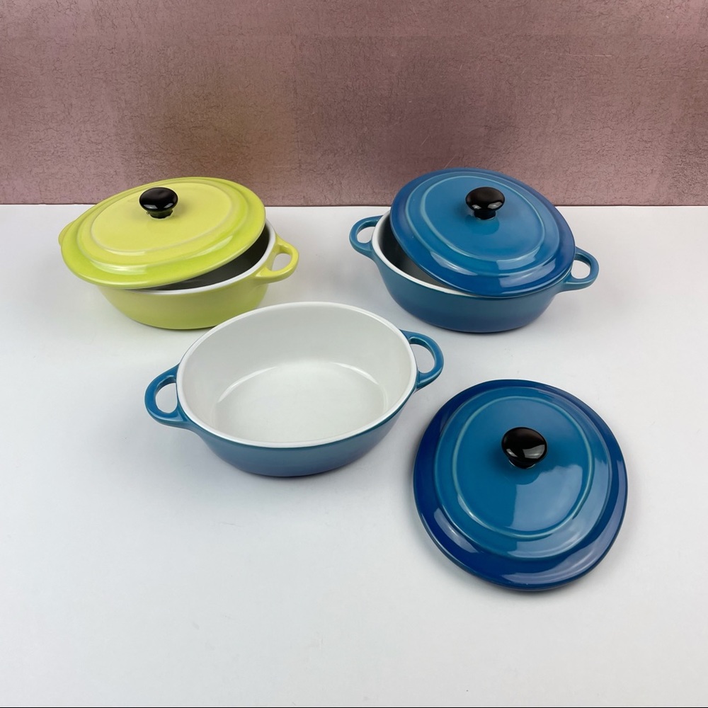 Housewares International Mini Single Casserole Dish With Handles Set Of 3